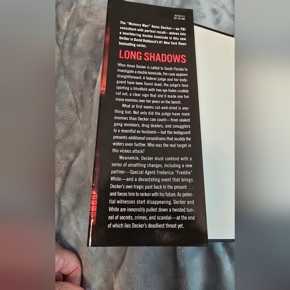 David Baldacci 'Long Shadows' Hardcover Book (1101) - Picture 2 of 4